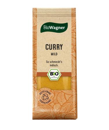 Biowagner - Bio Curry |Mild curry for rice and vegetable dishes poultry or dips |Natural organic ingredients |Recyclebare packaging |40 g