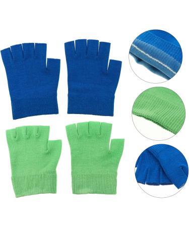 minkissy 4 Pairs Gel Gloves Dry Hand Gloves Essential Oils Gloves Skin Care Gloves Half Finger Spa Gloves Winter Gloves Lotion Gloves Hand Care Gloves Heel Socks Moisturizing Miss Knitting - Buy Online on GoSupps.com
