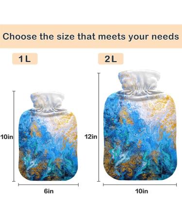 Naanle Ocean Painting 1L Hot Water Bottle with Lid Pain Relief & Warmth Therapy - Buy Online on GoSupps.com