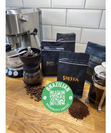Siesta Coffee BRAZILIAN speciality organic coffee PRE-GROUND 250g Brazilian Pre Ground 1.00 g (Pack of 1) - Buy Online on GoSupps.com
