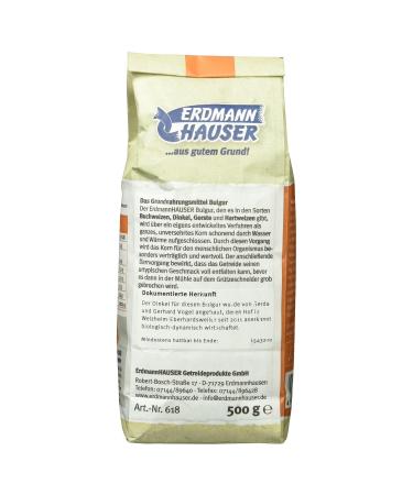 Erdmann Hauser Bulgur from Dinkel - 500g | Healthy Whole Grain | International Shipping Available - Buy Online on GoSupps.com