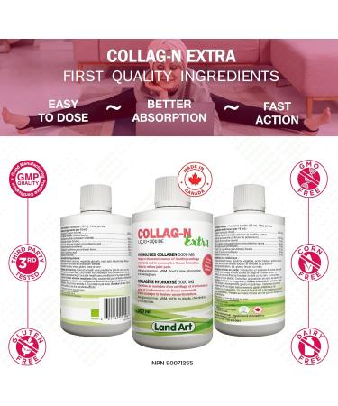 Liquid Collagen Extra Supplement Complete Joint Care Formula Fast Action With Hydrolyzed Collagen Glucosamine Chondroitin MSM Two Natural Anti-Inflammatory Magnesium & Vitamin C - 500ml Non-GMO Gluten Free No Added Sugar - Made in Canada - Buy Online on GoSupps.com