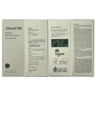 ABOUT ME Kakadu C Uneven Tone Serum Korean 70.2% Kakadu Plum Extract Vitamin C Serum for All Skin Types Daily Tone Evening with Niacinamide & Tranexamic Acid Korean Skin Care 1.69oz 50ml - Buy Online on GoSupps.com