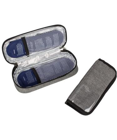 Apollo Walker Insulin Cooler Travel Case with Ice Packs - Gray Small - Buy Online on GoSupps.com