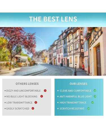 Shop Women's Blue Light Blocking Reading Glasses - 4 Pairs Mix Color 2.50 Spring Hinge Eyewear | Anti Eyestrain & Glare for Computer Use - Buy Online on GoSupps.com