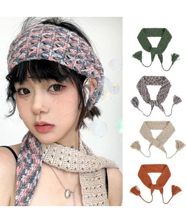 JSGHGDF Pastoral Headband for Women Crochet Hook Solid Color Headbands Slip for Head Hoop Girl Makeup Hair Accessories Blakikin brown - Buy Online on GoSupps.com