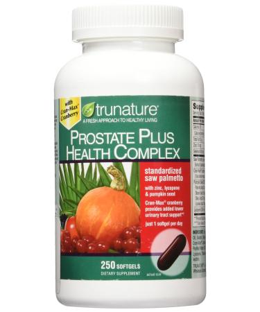 Trunature Saw Palmetto Prostate Health Complex with Zinc Lycopene and Pumpkin Seed 250 Softgels - Buy Online on GoSupps.com