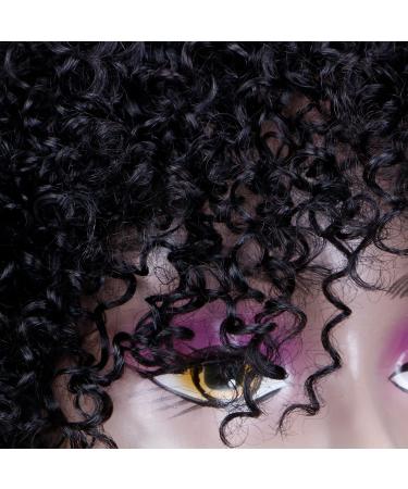 Faddishair Short Afro Wigs for Black Women Bouncy Fluffy Kinky Curly Human Hair Wigs - International Shipping Available - Buy Online on GoSupps.com