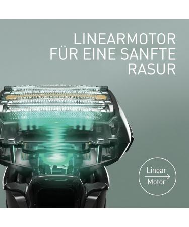 Buy Panasonic Series 900 ES-LV6U Premium Wet & Dry Razor for Men | 5-Blade Shearing Head Linear Motor Beard Sensor | Matte Black - International Shipping Available - Buy Online on GoSupps.com