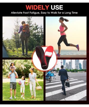 Medilax Plantar Fasciitis Relief Insoles for 220+ lbs | Heavy Duty Support for Flat Feet & High Arch Pain | Men & Women Work Boot Shoe Insole (L Black - Buy Online on GoSupps.com