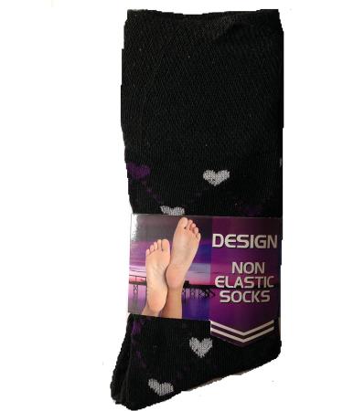 QZ FASHION 6 Pairs Ladies Loose-Top Non-Elastic Socks (Pack of 6) COTTON Bright Colours Diabetic Socks UK Size 4-7 EUR Size 37-42 - Buy Online on GoSupps.com