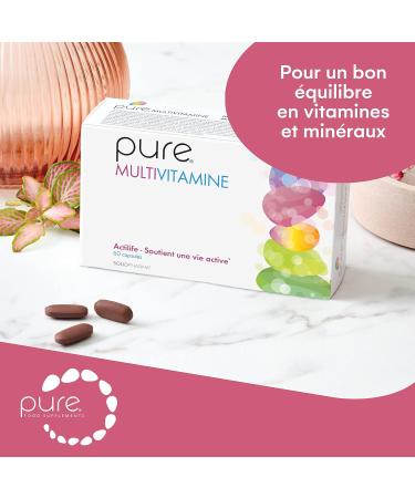 Pure Multivitamin 60 High Dosed Tablets Vegan Tablets Immune System Strengthening Dietary Supplement Vegan Complex Multivitamin Tablets - Buy Online on GoSupps.com