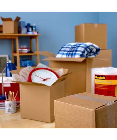 Scotch Tough Grip Moving Packaging Tape  1.88" x 54.6 yd  Strong Hold on All Box Types Including Recycled  Secures Boxes up to 80 lbs  1.88" x 54.6 yd  3" Core  Clear  1 Dispensered Roll (3500-RD) 1 Roll - Buy Online on GoSupps.com