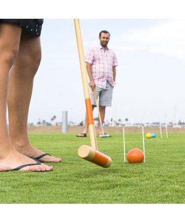 GoSports Six Player Croquet Set - Modern Wood Design for Adults & Kids - Deluxe & Standard Options - Buy Online on GoSupps.com