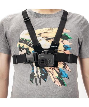 Sametop Chest Mount Harness for GoPro & Action Cameras - Compatible with Hero 11, 10, 9, 8, 7, 6, 5, 4, Session & More - Buy Online on GoSupps.com