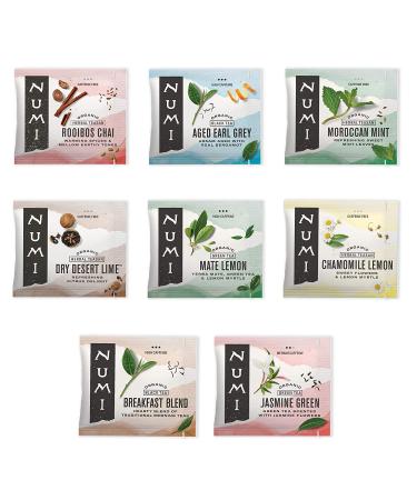 Numi Organic Tea Variety Pack - 16 Count Box of Black, Green, White, Pu-erh, Mate, Chai, Rooibos & Herbal Teas - Buy Online on GoSupps.com