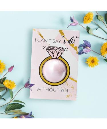 Bridesmaid Proposal Cards with Bath Bombs - 6 Pack | Perfect Bridesmaids Proposal Gifts | Ring Style | Will You be My Bridesmaid Card Pack - Buy Online on GoSupps.com