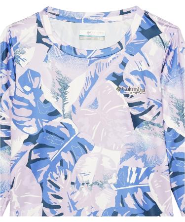 Columbia Girls' Super Tidal Long Sleeve in Violet Sea Philo Palms - Small - Buy Online on GoSupps.com