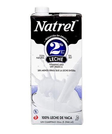 Natrel 2% Milk 32oz - Pack of 12 | Shelf Stable, Gluten-Free, Kosher, Non-GMO | No Refrigeration Needed | Long-Lasting Fresh Taste | Made in USA - Buy Online on GoSupps.com