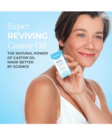 Renewal Multipurpose Castor Oil for Face Neck & Decollete | Bio-Advanced Natural Skincare with Grape Seed & Wheat Germ Oil - Fast-Absorbing Moisturizer (30ml - Buy Online on GoSupps.com