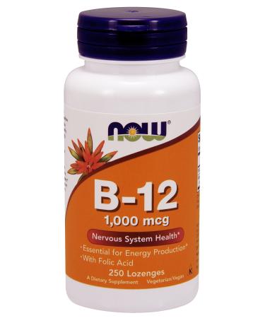 Now Foods B-12 1000 mcg 250 Lozenges