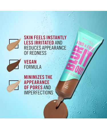  Rimmel Rimmel London Kind & Free Blur It Out Full Coverage Foundation 504 Sun Beige all-day shine control light matte finish 30 ml - Buy Online on GoSupps.com
