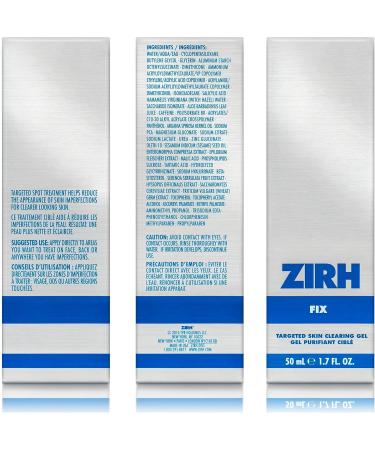 Zirh Fix Targeted Skin Clearing Gel 1.7 fl. Oz - Buy Online on GoSupps.com