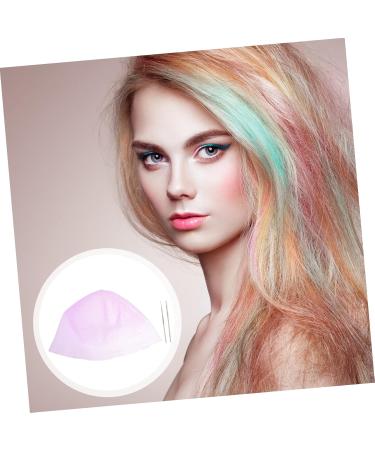 Angoily 1 Set Hair Color Highlighter Cap Hats Hair Dye Crochet Hook Dye Mixer Bowl Hairdressing Supplies Home Highlight Tool Silicone Hair Salon Caps Hair Coloring Hat Dye Caps - Buy Online on GoSupps.com