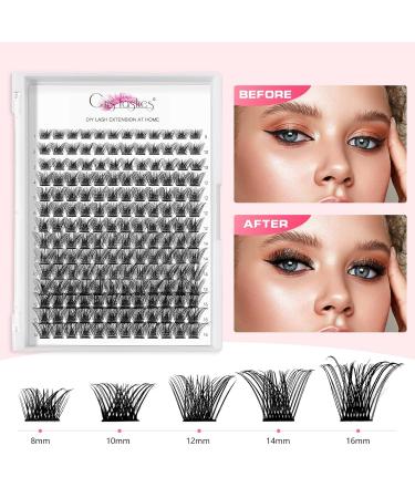 Crislashes DIY Lash Extension Kit with 168 PCS Cluster Lashes - Super Strong Bond, Applicator, and Reusable - Home Use - KIT 03 - Buy Online on GoSupps.com