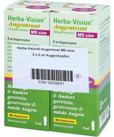 Herba-Vision Eyebright MD Eye Drops - 10ml | Soothing Eye Relief for All | International Shipping - Buy Online on GoSupps.com