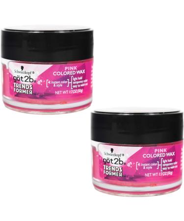 Set of 2 Trends-Former Temporary Hair Color Wax - 3.4 Total Ounces - Light Hold - Easy to Wash Out!