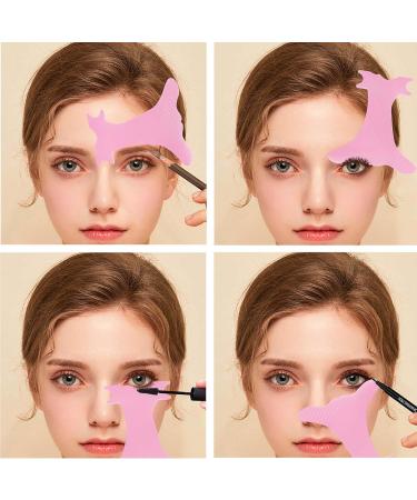 Wezalget Eye Contour Stencil | Eyebrow Microblading Ruler | Eyebrow Stencils for Perfect Winged Brow Makeup for Beginners - Buy Online on GoSupps.com