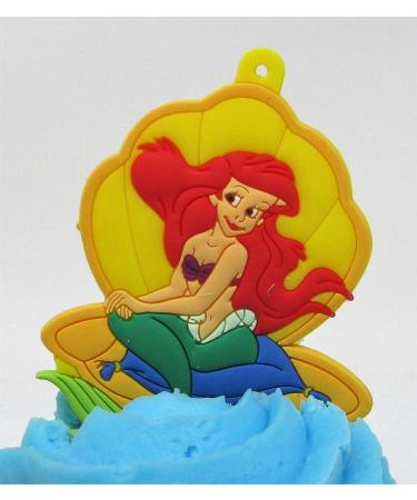 Little Mermaid Birthday Cake CUPCAKE Topper Featuring Ariel and Friends - Buy Online on GoSupps.com