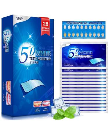 Soodyoow 28 strips whitening strips tooth whitening bleaching teeth white stripes teeth professional tooth white bleaching stripes for tooth enamel with mint taste - Buy Online on GoSupps.com