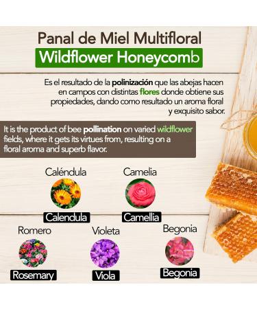 Honeycomb of EU origin -350 g - Flower honey in comb with floral aroma. Bee honey strengthens the defenses has - Buy Online on GoSupps.com