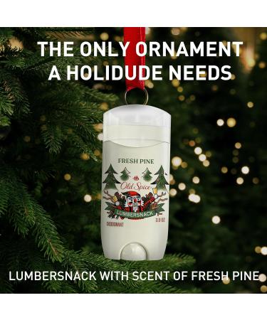 Old Spice Aluminum Free Deodorant for Men Holidudes Limited Edition 24/7 Holiday Freshness Odor Protection Stocking Stuffer Lumbersnack with Fresh Pine Scent 3.0 oz (Pack of 3) - Buy Online on GoSupps.com