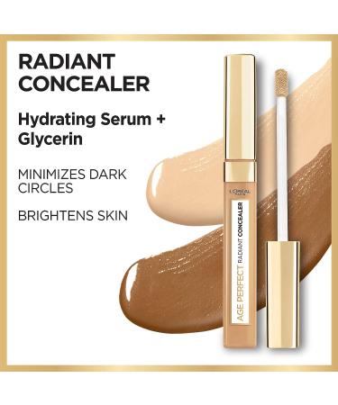 L'Oreal Paris Age Perfect Radiant Concealer in Warm Beige - Hydrating Serum, Glycerin Formula - Buy Online on GoSupps.com