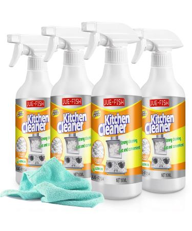 Sciasi Kitchen Cleaner Kitchen Foam Cleaner Spray Magic Foam Cleaner Multi-Functional Cleaning Foam Cleaner All Purpose for Kitchen (4 PCS)