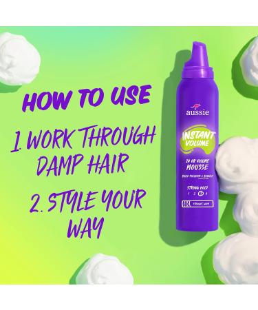 Aussie Instant Volume Mousse 24-hour Volume Mousse 170G - Buy Online on GoSupps.com