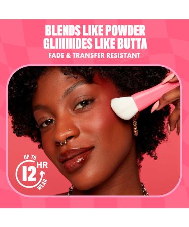 NYX Professional Makeup Buttermelt Blush Buttery Soft Powder Blush Up to 12 H Wear Fade & Transfer Resistant With Mango Almond & Shea Butters Shade: All The Butta 5 g (Pack of 1) All the Butta - Buy Online on GoSupps.com
