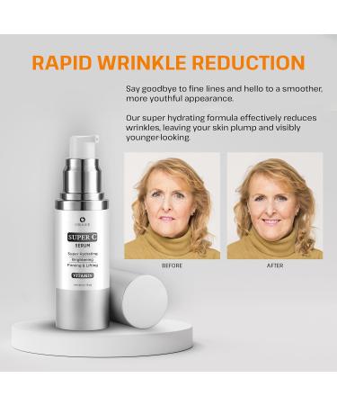 Super C Serum for Women Over 70 - Advanced Anti-Aging Vitamin C Face Serum for Mature Skin - 1.0 fl oz - Buy Online on GoSupps.com