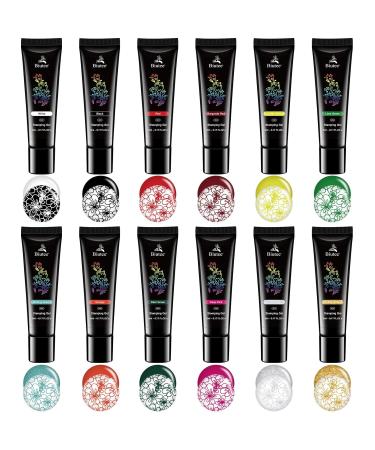 24 Colors Nail Stamping Polish Gel - 5ML UV LED Nail Art Gel for Stunning Designs | International Shipping - Buy Online on GoSupps.com