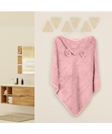 Fuchsundpanda Hooded Baby Towel - Extra Thick Warm & Soft 75x75cm | 100% Bamboo Hooded Towel with Gift Packaging (Peony) - Shop Now! - Buy Online on GoSupps.com