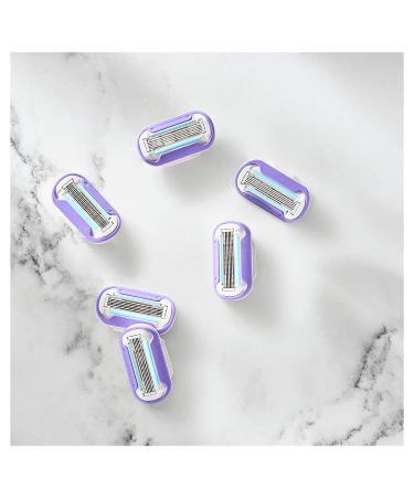 Gillette Venus Deluxe Smooth Swirl Razor Blade Refills - 6 Count Pack with Moisture Ribbon for Irritation Protection - Buy Online on GoSupps.com