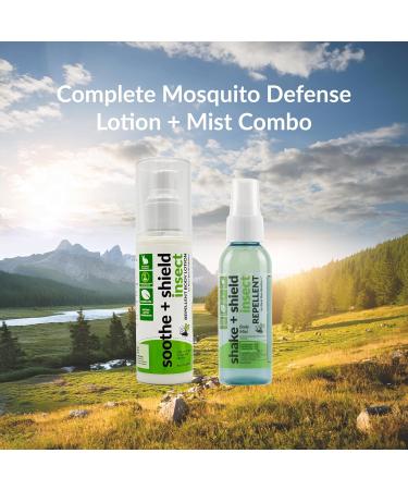 Best Bee Brothers Insect Repellent - 4oz Soothe + Shield Body Lotion and 2oz Shake + Shield Body Mist - Buy Online on GoSupps.com