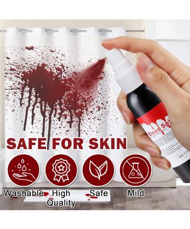 Halloween Fake Blood Spray | Washable & Realistic Fake Blood for Clothes & Face | Vegan SFX Makeup for Zombie & Vampire Looks - Buy Online on GoSupps.com