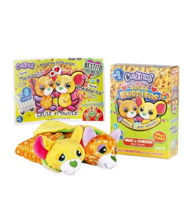Cutetitos 39227 Budditos Food Pairings Series Mac N Cheese Edition 25 Inch Cuddly Toys Best Friend Teddy Soft Toys for Girls and Boys Suitable for Children Aged 3 +