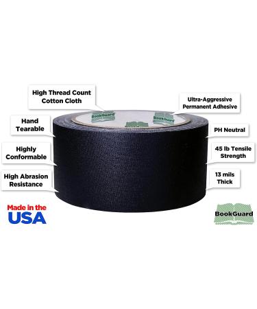BookGuard 2 inch Premium Bookbinding Repair Cloth Tape  15 Yard Roll  Black - Buy Online on GoSupps.com