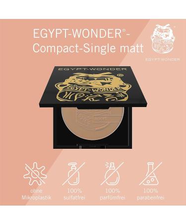 Egypt-Wonder Compact Single Matt Powder | Mineral Face Powder for All Skin Types | Perfect Matte Complexion | Original Since 1980 - 10g - Buy Online on GoSupps.com