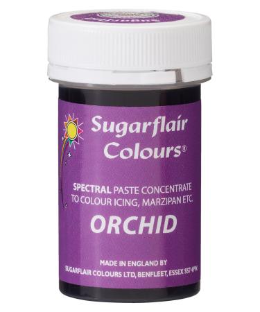 Sugarflair Orchid Spectral Food Colouring Paste Highly Concentrated for Use with Sugar Pastes Buttercream Royal Icing or Cake Mix Vibrant Colour Dye - 25g
